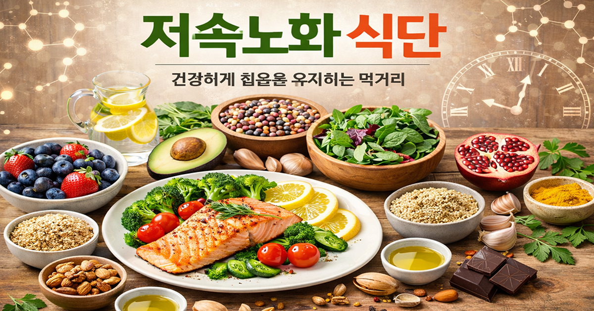 저속노화 식단 완벽 가이드 (2025년 최신판)