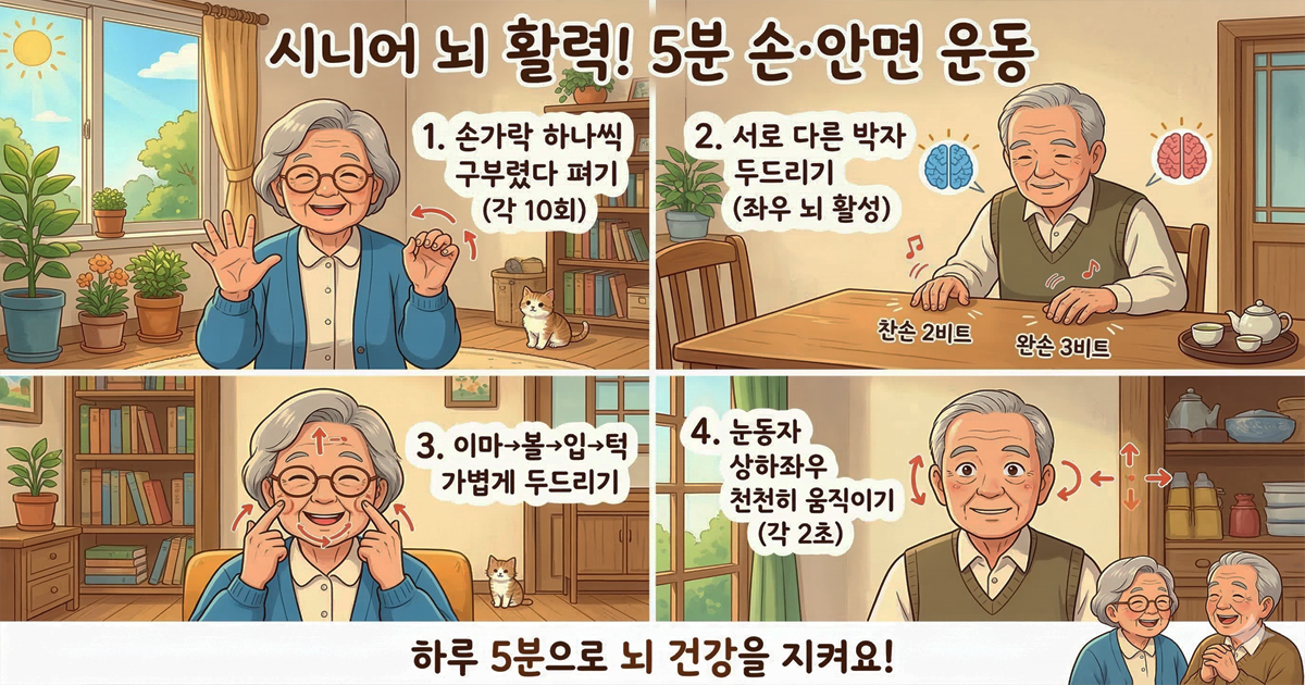 치매 예방 뇌 운동, 오늘부터 하루 10분이면 달라져요