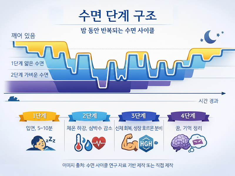 수면 단계 구조